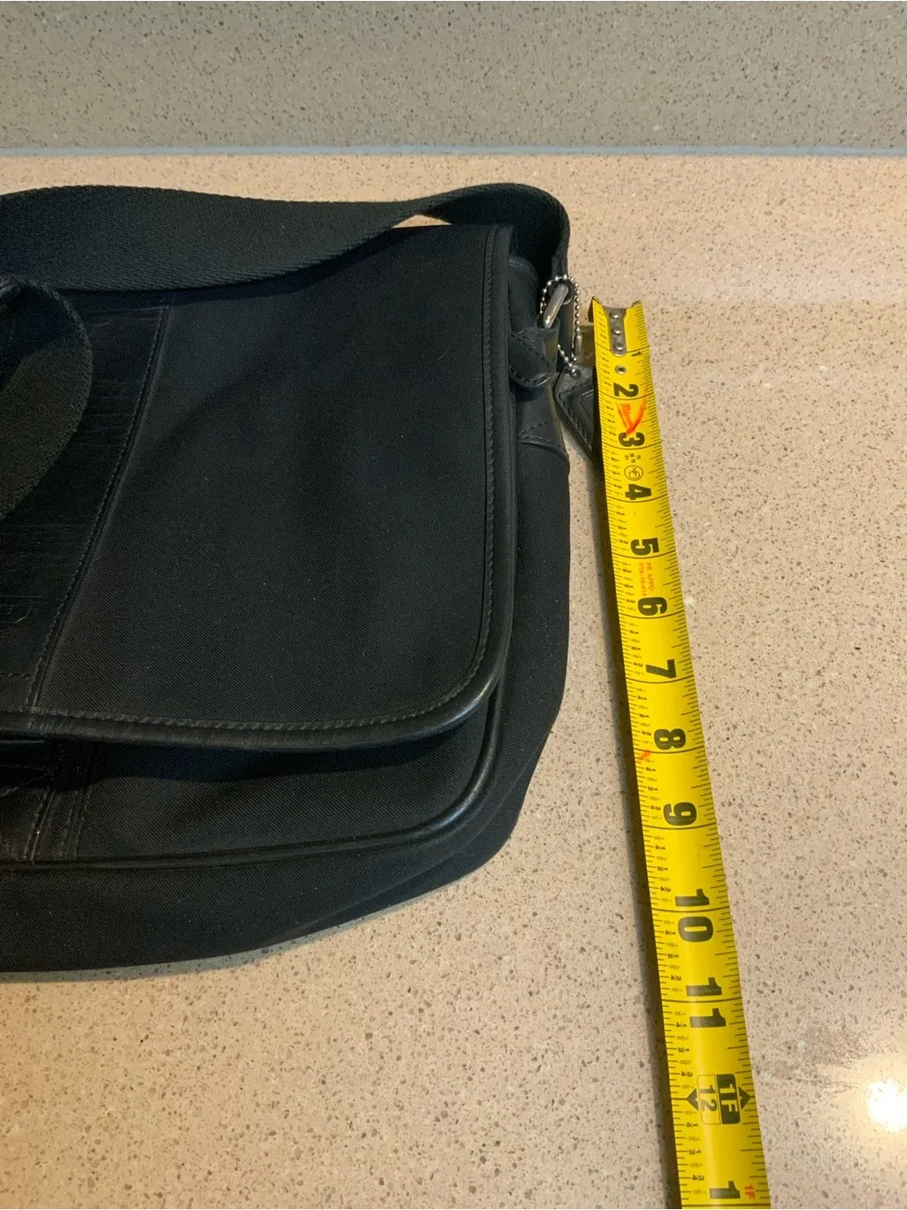 Coach Black Messenger Laptop Bag with Adjustable Strap